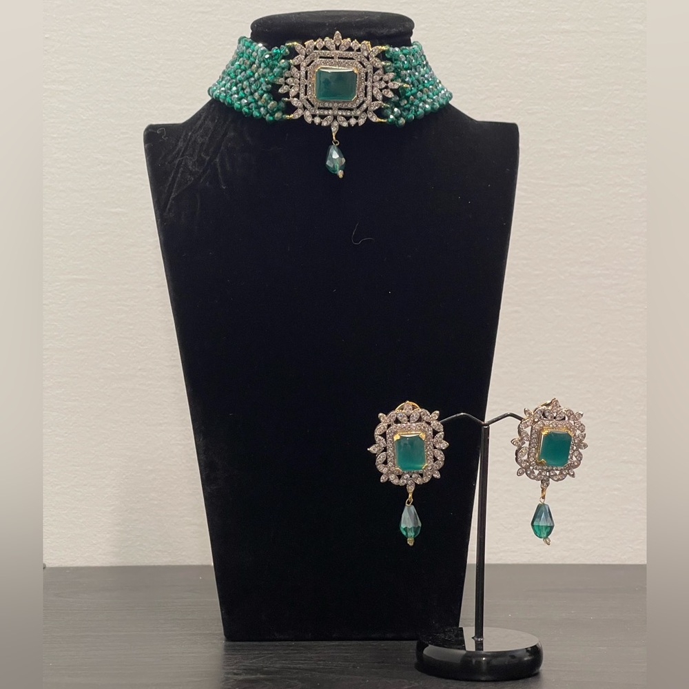 Diamond Cut Choker Set